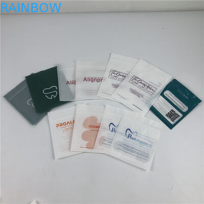 Mat Siyah Parantez Hizalayıcılar Düz Mylar Kilitli Torbalar Diş Aksesuarları İçin Açık Ön