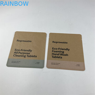 Snack Candy için Dijital Baskı Kompostlanabilir Kağıt Torba Çevre Dostu Gıda Sınıfı