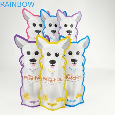 Dijital Baskı Folyo Ambalaj Torbası Düzensiz Plastik Kalıp Kesim Yenilebilir Gıda Fermuar Kılıfı