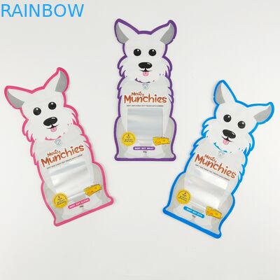 Özel Şekilli Özel Baskılı Mylar Çantalar Fermuarlı Kalıp Kesim Düzensiz Kese