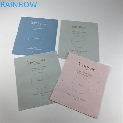 Makyaj Temizleme Pedleri İçin Dijital Baskılı OEM Yeniden Kullanılabilir PLA Kompostlanabilir Poşet Düz Çanta