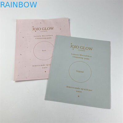 Makyaj Temizleme Pedleri İçin Dijital Baskılı OEM Yeniden Kullanılabilir PLA Kompostlanabilir Poşet Düz Çanta