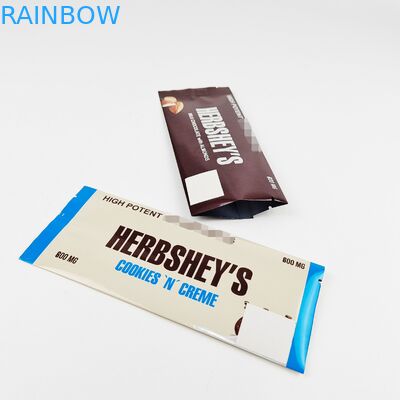 Cannabinoids Çikolata Bar Geri Dönüştürülebilir Plastik Poşet Dijital Baskı Folyo Çanta