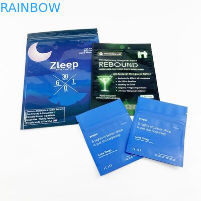 Biyobozunur Folyo Kraft Kağıt Boş Poşet Çantalar Kozmetik Örnekleri Üç Taraflı Mühürlü Çanta