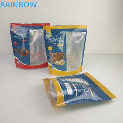 Stand Up Folyo Kilitli Mylar Gıda Saklama Torbaları Snack İçin Nem Korumalı Koku Korumalı
