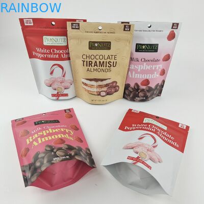 Stand Up Alüminyum Ambalaj Torbaları Atıştırmalıklar Tütün Baharatı Açılıp Kapanabilir Kilitli Torbalar