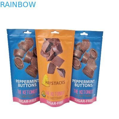 3.5g 7g 14g 28g Gıda Mylar Çantaları Özelleştirilmiş Cangy Gummies Stand Up Kilitli Torbalar