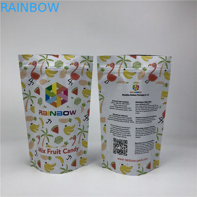 Renkli Gıda Paketleme Torbası Stand Up Food Grade Lamine Alüminyum Folyo Mylar Kilitli Torbalar