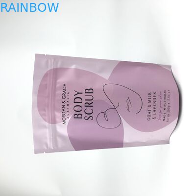 Fermuar Mylar Ayakta Torbalar Gravnre Vücut Ovma Banyo Tuzu İçin Baskı