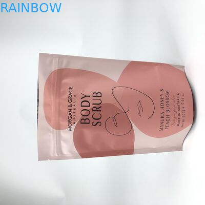 Fermuar Mylar Ayakta Torbalar Gravnre Vücut Ovma Banyo Tuzu İçin Baskı