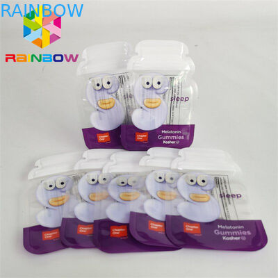 Kurabiye Şekeri İçin Özel Baskılı Kalıp Kesim Mylar Çantalar 1g 3.5g 7g 14g 28g Çocuklara Dayanıklı