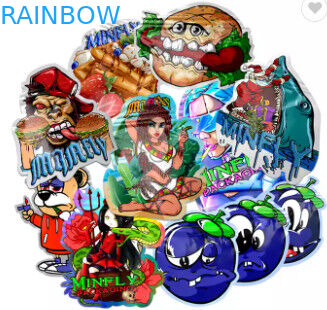 Yumuşak Dokunuşlu Yenilebilir Gıda Paketleme Çantası 3.5g Çerez Özel Şekil Kalıp Kesim Mylar Çantalar