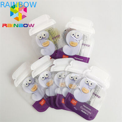 Kalıp Kesim Küçük Yeniden Kapatılabilir Koku Geçirmez Çanta 3.5g Kurabiye Mylar Gıda Torbaları