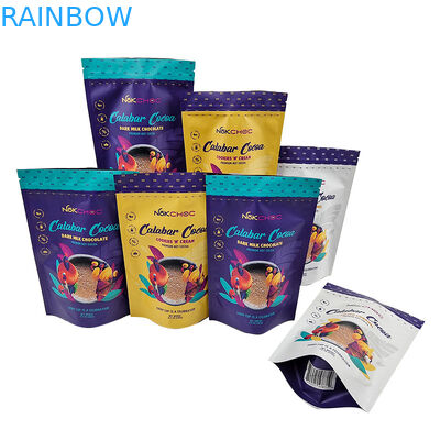 Özelleştirilmiş Yenilebilir Ambalaj Fermuarlı Koku Korumalı Stand Up Poşet Çanta