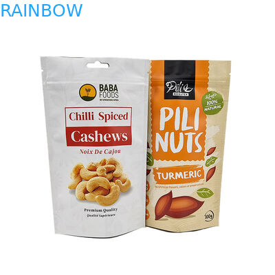 Yenilebilir Gıda Ambalajı İçin Özelleştirilmiş Mylar Alüminyum Folyo Zip Kilit Çantası