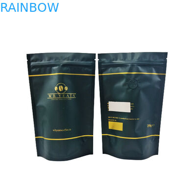 Kahve Çay Paketleme Beyaz Buzlu Kilitli Çanta Logonuzla Koku Geçirmez