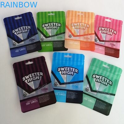 Plastik Folyo Bitkisel Tütsü Ambalajı Mylar Çanta Ayakta Kese Esrar Çiçeği