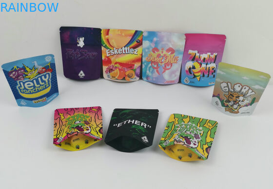 CBD Ot Esrar Paketleme Çantası 420 Dijital Baskı Doypack Kalıp Kesim Bitkisel Tütsü