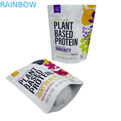 3.5g Şeker CMYK Gıda Plastik Poşet Koku Geçirmez Fermuarlı Ayakta Kese Alüminyum