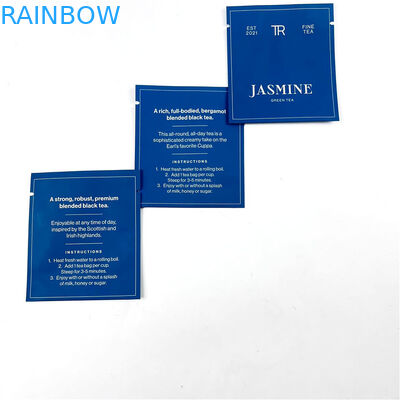 Siyah Yeşil Çay Isı Yalıtımlı Torbalar İçin 500Ppcs Ambalaj Baskı Mylar Çantalar