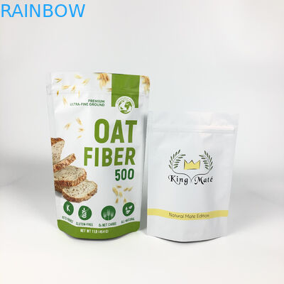 Özel Etiket Ambalaj Mylar Torbalar Yulaf Ezmesi Isı Yalıtımlı Lamine Torbalar Fermuarlı Doypack'ler