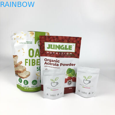 Özel Etiket Ambalaj Mylar Torbalar Yulaf Ezmesi Isı Yalıtımlı Lamine Torbalar Fermuarlı Doypack'ler