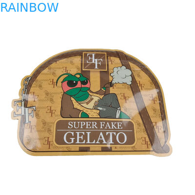 Yenilebilir Kurabiye Şekeri için Özel Baskılı Şekil Kalıp Kesim Mylar Çantalar 1g 3.5g 7g 14g 28g