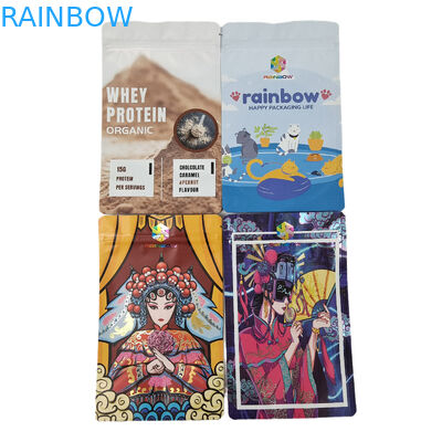 Gıda Sınıfı Ambalaj Özel Mat Alüminyum Folyo Yenilebilir Mylar Snack Zip Kilit Torbaları