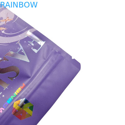 Gıda Sınıfı Ambalaj Özel Mat Alüminyum Folyo Yenilebilir Mylar Snack Zip Kilit Torbaları