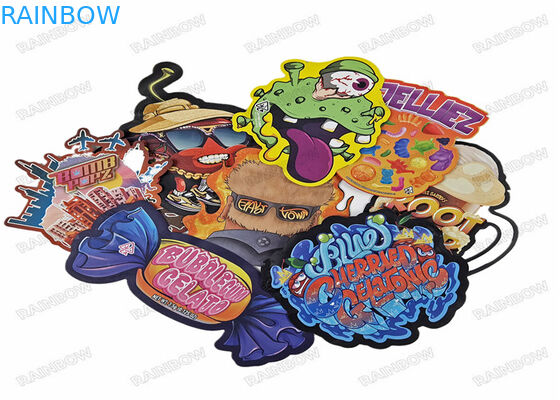 Kalıp Kesim Düzensiz 3.5g Snack Çanta Özel Şekilli Gıda Plastik Kilitli Ambalaj Mylar Çantalar