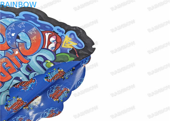 Kalıp Kesim Düzensiz 3.5g Snack Çanta Özel Şekilli Gıda Plastik Kilitli Ambalaj Mylar Çantalar