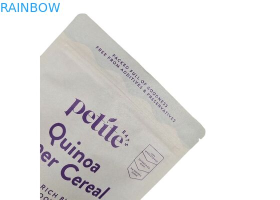 Biyobozunur Kraft Kağıt Stand Up Çantalar Gıda Ambalaj Torbaları