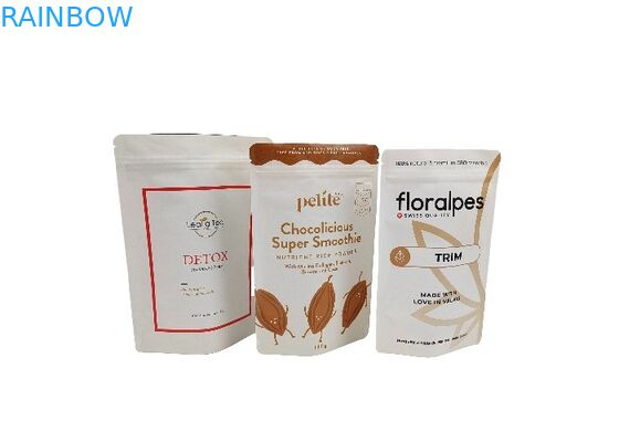 Çay Alüminyum Folyo Stand Up Çanta Koku Geçirmez Alüminyum Folyo Kilitli Kese