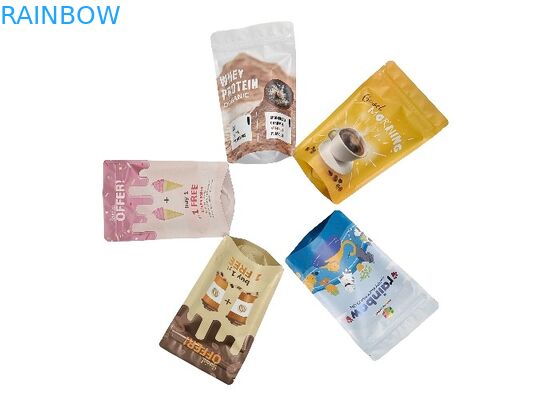 Alüminyum Folyo Plastik Stand Up Kese Koku Geçirmez Açılıp Kapanabilir Mylar Kilitli Torbalar