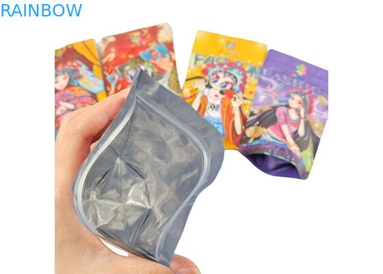 Alüminyum Folyo Plastik Stand Up Kese Koku Geçirmez Açılıp Kapanabilir Mylar Kilitli Torbalar