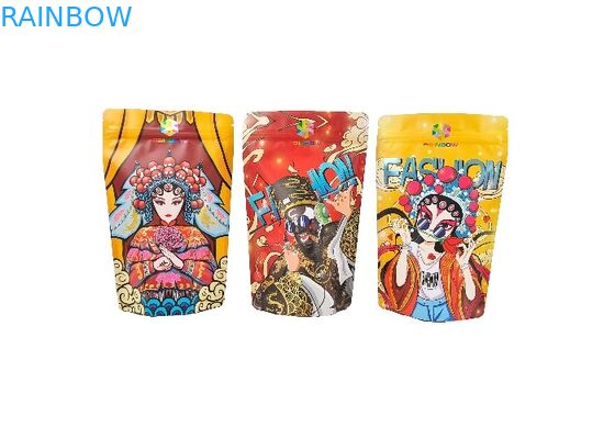 Gıda Fıstık Şekeri Fındık Tatlı Depolama Açılıp Kapanabilir Kilitli Mylar Gıda Torbaları Stand Up