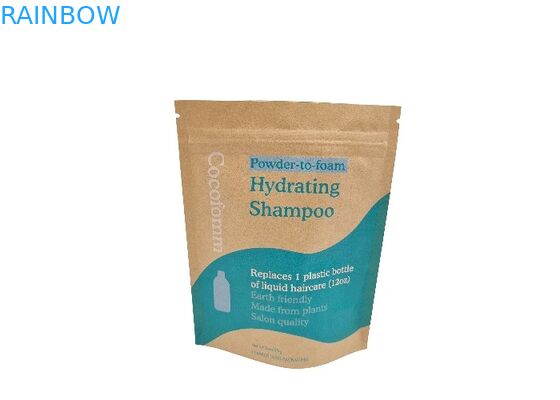 Toptan Kahverengi Kraft Kağıt Doypack Koku Geçirmez Yenilebilir Ambalaj Stand Up Torbalar