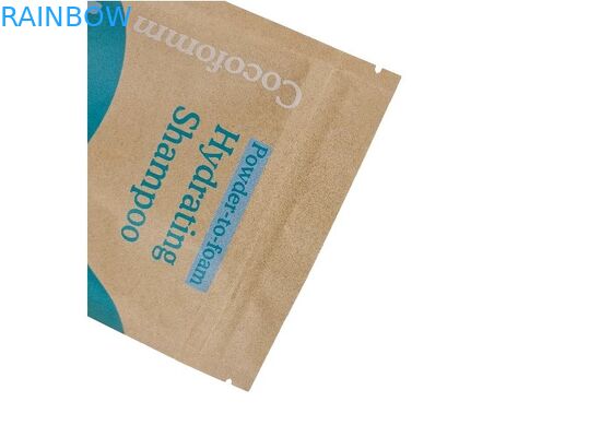 Toptan Kahverengi Kraft Kağıt Doypack Koku Geçirmez Yenilebilir Ambalaj Stand Up Torbalar