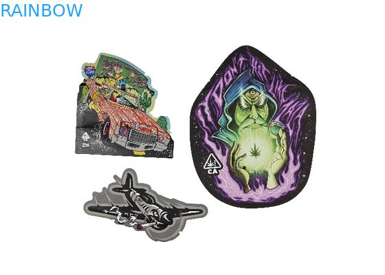 Yumuşak Dokunuşlu Plastik 3.5g Mylar Zip Kilitli Torbalar Özel Şekilli Dijital Baskı