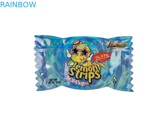 Özel Baskılı 3.5g 0.125oz Koku Geçirmez Kilitli Mylar Çantalar Özel Kalıp Kesim Düzensiz Şekil