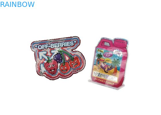 Özel Şekilli Çocuklara Dayanıklı Kilitli Torbalar Yeniden Kapatılabilir 3.5g - 28g Koku Korumalı Torbalar