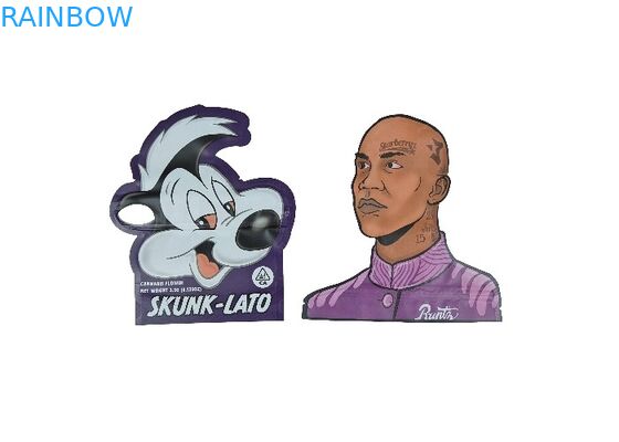 Özel Şekilli Çocuklara Dayanıklı Kilitli Torbalar Yeniden Kapatılabilir 3.5g - 28g Koku Korumalı Torbalar