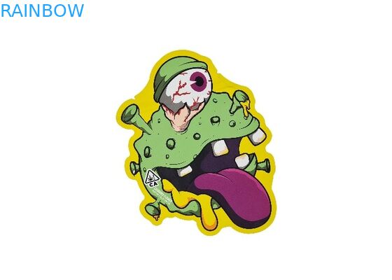 Yumuşak Dokunuş Koku Geçirmez 3.5g Kalıp Kesim Mylar Çanta Hologram Yenilebilir Ambalaj