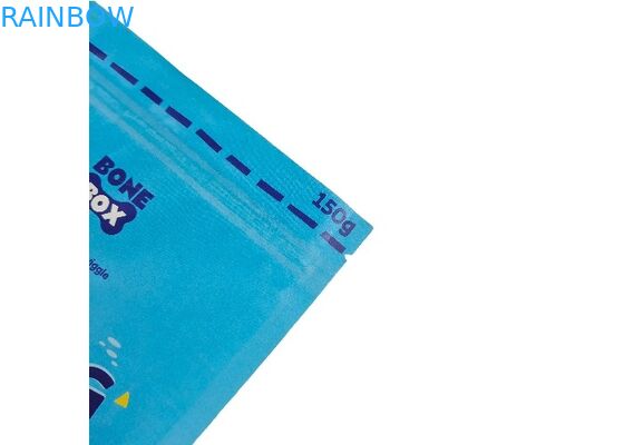 Biyobozunur Kraft Kağıt Stand Up Torbalar Özel Evcil Hayvan Gıda Ambalaj Torbaları