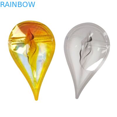 Kalıp Kesim Çocuk Korumalı Mylar Kilitli Torbalar Gıda Şeker Gücü İçin Daire Düzensiz Şekilli