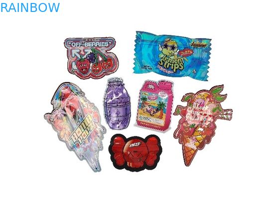 Özel Baskılı 3.5g Kalıp Kesim Mylar Çanta Mat Koku Geçirmez Çocuk Korumalı Kilitli