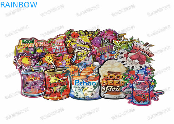 3.5g Yiyebilir Dijital Yazdırma Gıda Paketleri Ayağa Kalk Torba Ziplock Kokusuz Plastik Torbalar