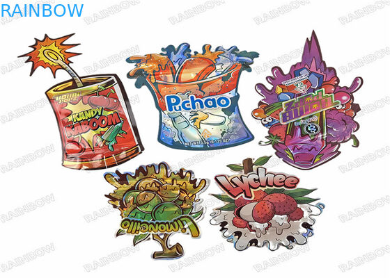 3.5g Yiyebilir Dijital Yazdırma Gıda Paketleri Ayağa Kalk Torba Ziplock Kokusuz Plastik Torbalar