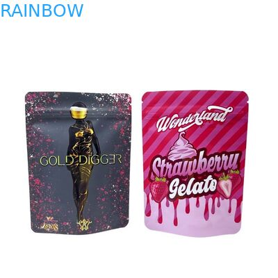 Minfly Dijital Baskı Özel Alüminyum folyo yeniden açılabilir dik dik kokusuz fermuar Mylar ambalaj poşet çantaları yiyecek için