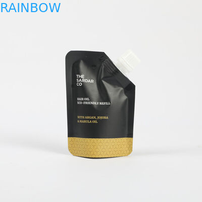 Özel Plastik dolgu torbaları Kozmetik ayağa kalkış poşet fışkırtıcı yüz kremi ambalajı